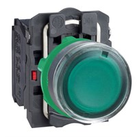 Кнопка зеленая с подсветкой М22 4А